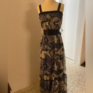 Saja 100% silk long dress sz 0